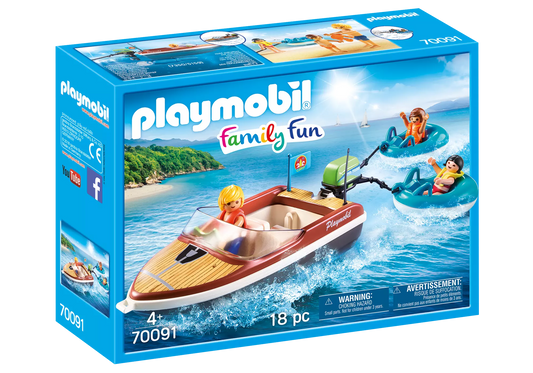 Playmobil 70091 Family Fun Sportboot mit Fun-Reifen - plegobil