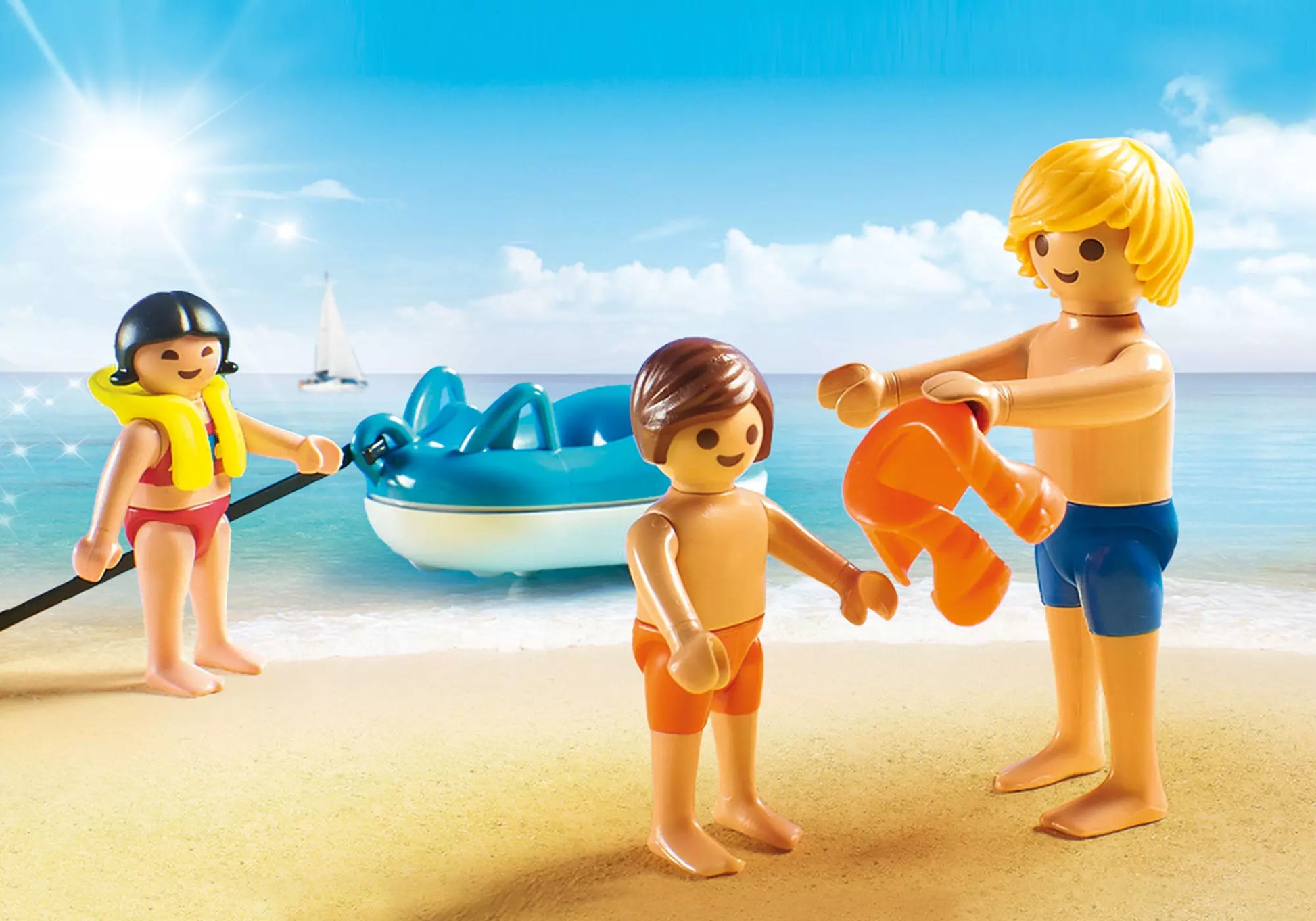 Playmobil 70091 Family Fun Sportboot mit Fun-Reifen - plegobil
