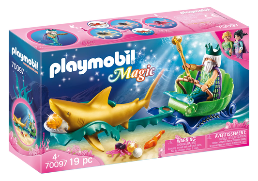 Playmobil 70097 Magic Meereskönig mit Haikutsche - plegobil