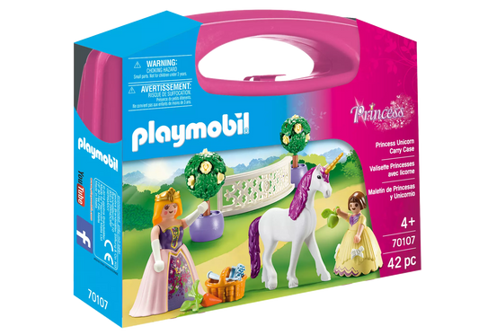Playmobil 70107 Princess Carry Case Prinzessinnen mit Einhorn - plegobil
