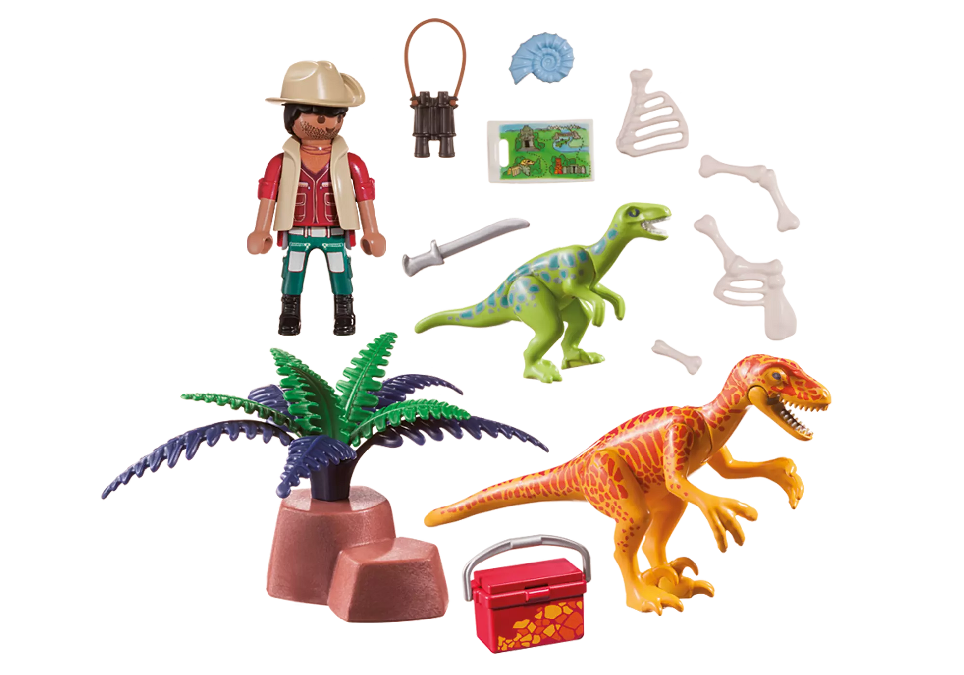 Playmobil 70108 Dinos Carry Case Dinosaurier Forscher - plegobil