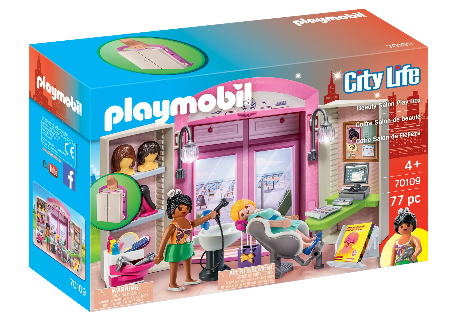 Playmobil 70109 City Life Aufklapp Spiel Box Schönheitssalon - plegobil