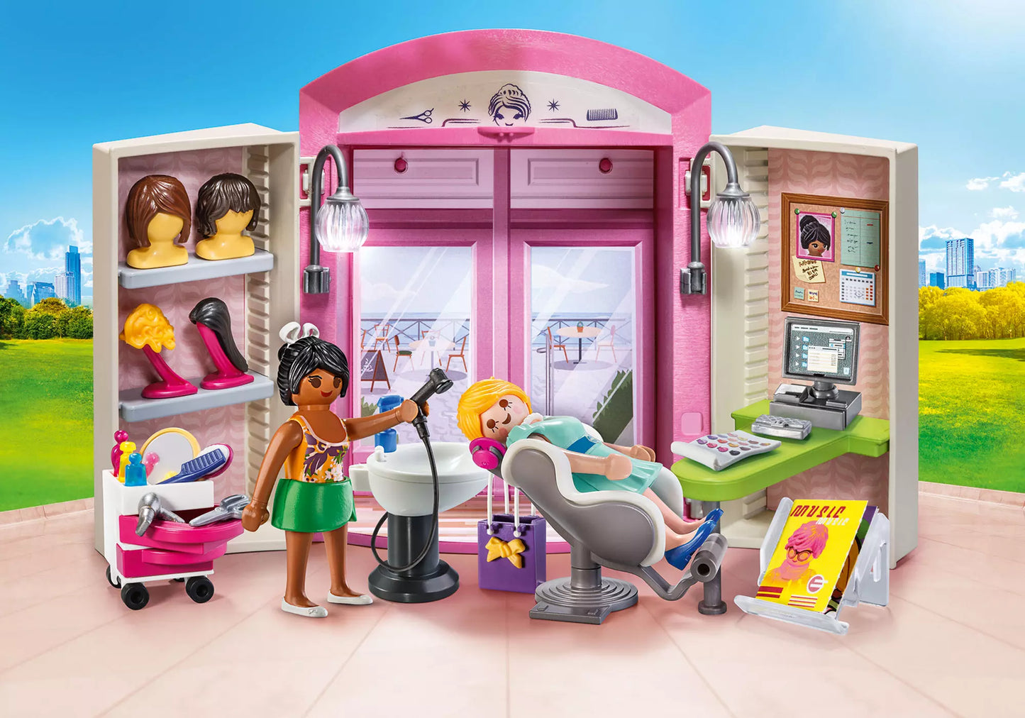 Playmobil 70109 City Life Aufklapp Spiel Box Schönheitssalon - plegobil