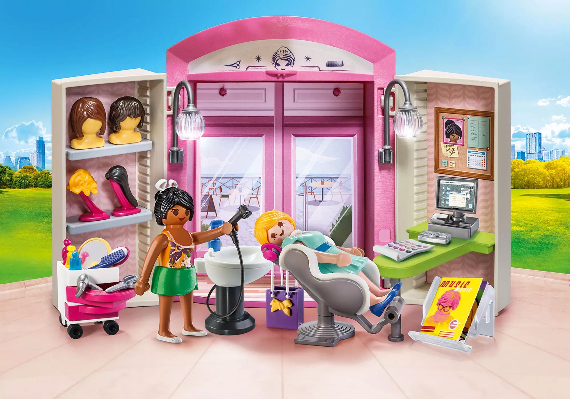 Playmobil 70109 City Life Aufklapp Spiel Box Schönheitssalon - plegobil