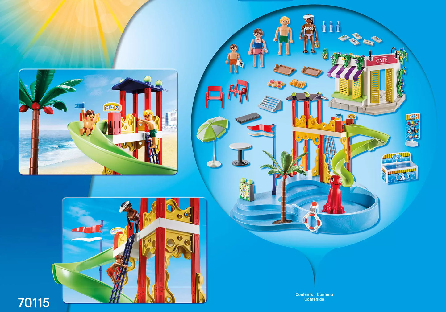 Playmobil 70115 Family Fun Aquapark mit Café - plegobil
