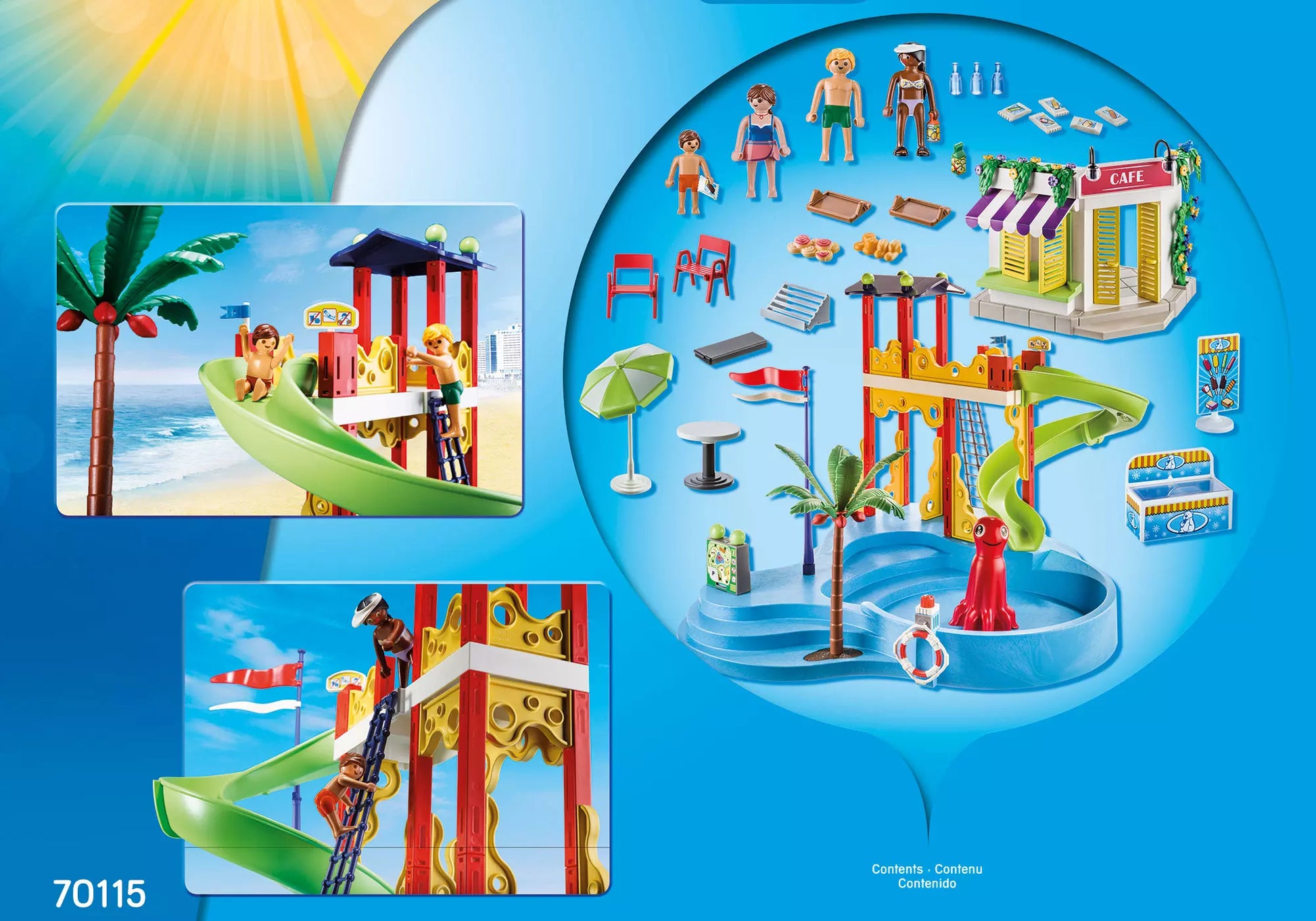 Playmobil 70115 Family Fun Aquapark mit Café - plegobil