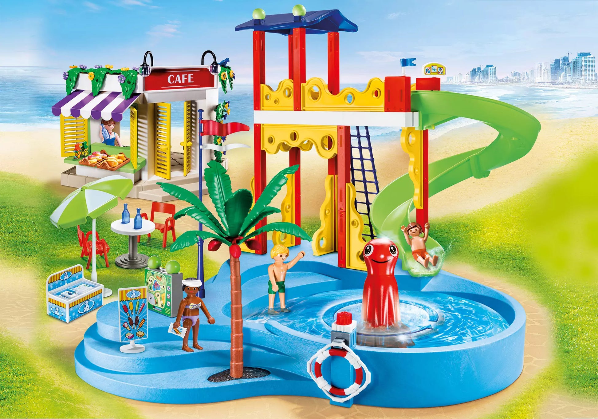Playmobil 70115 Family Fun Aquapark mit Café - plegobil