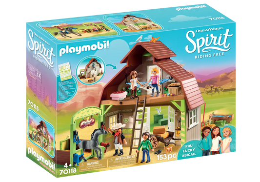 Playmobil 70118 Spirit Stall mit Lucky, Pru & Abigail - plegobil