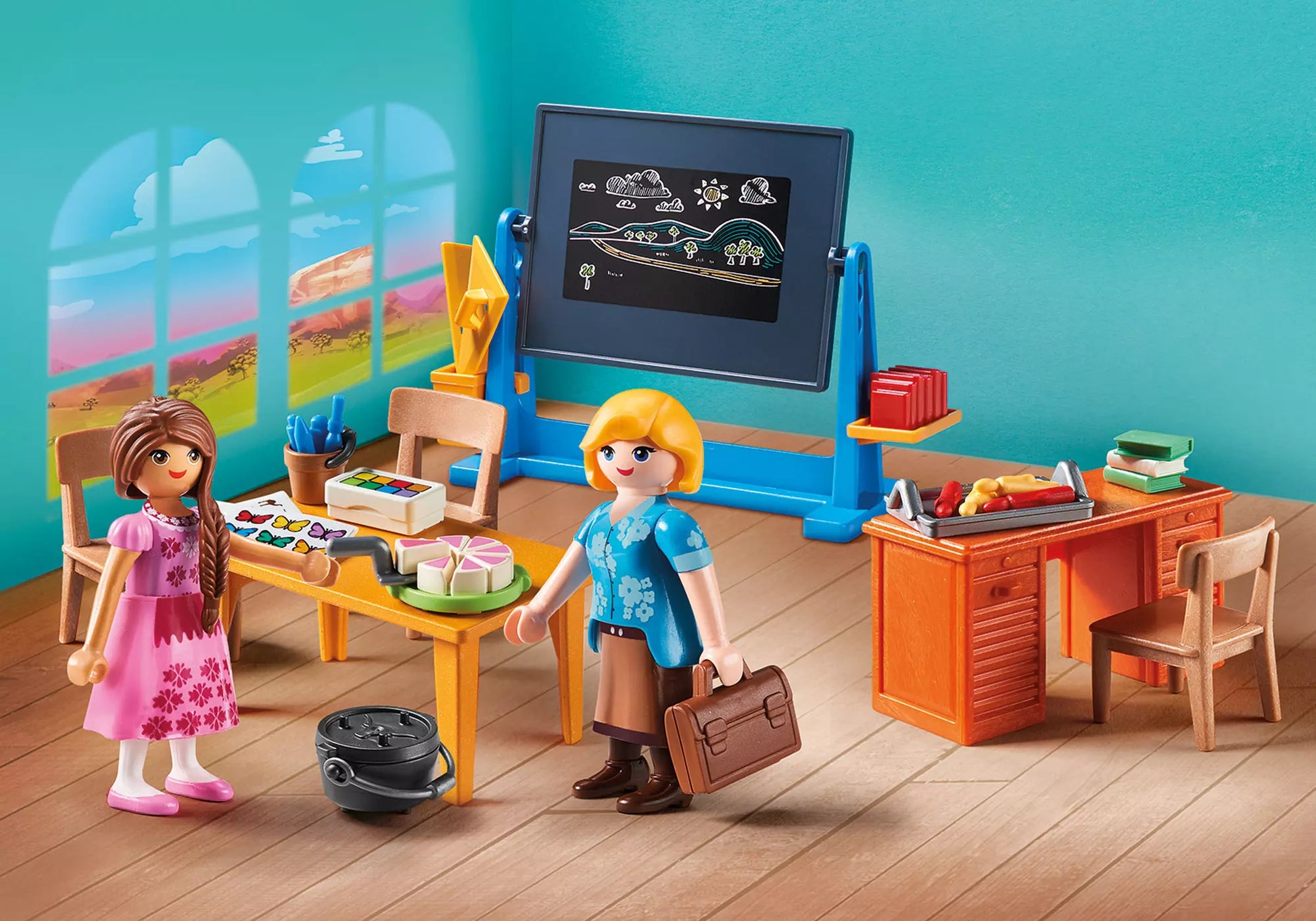 Playmobil 70121 Spirit Schulzimmer von Miss Flores - plegobil