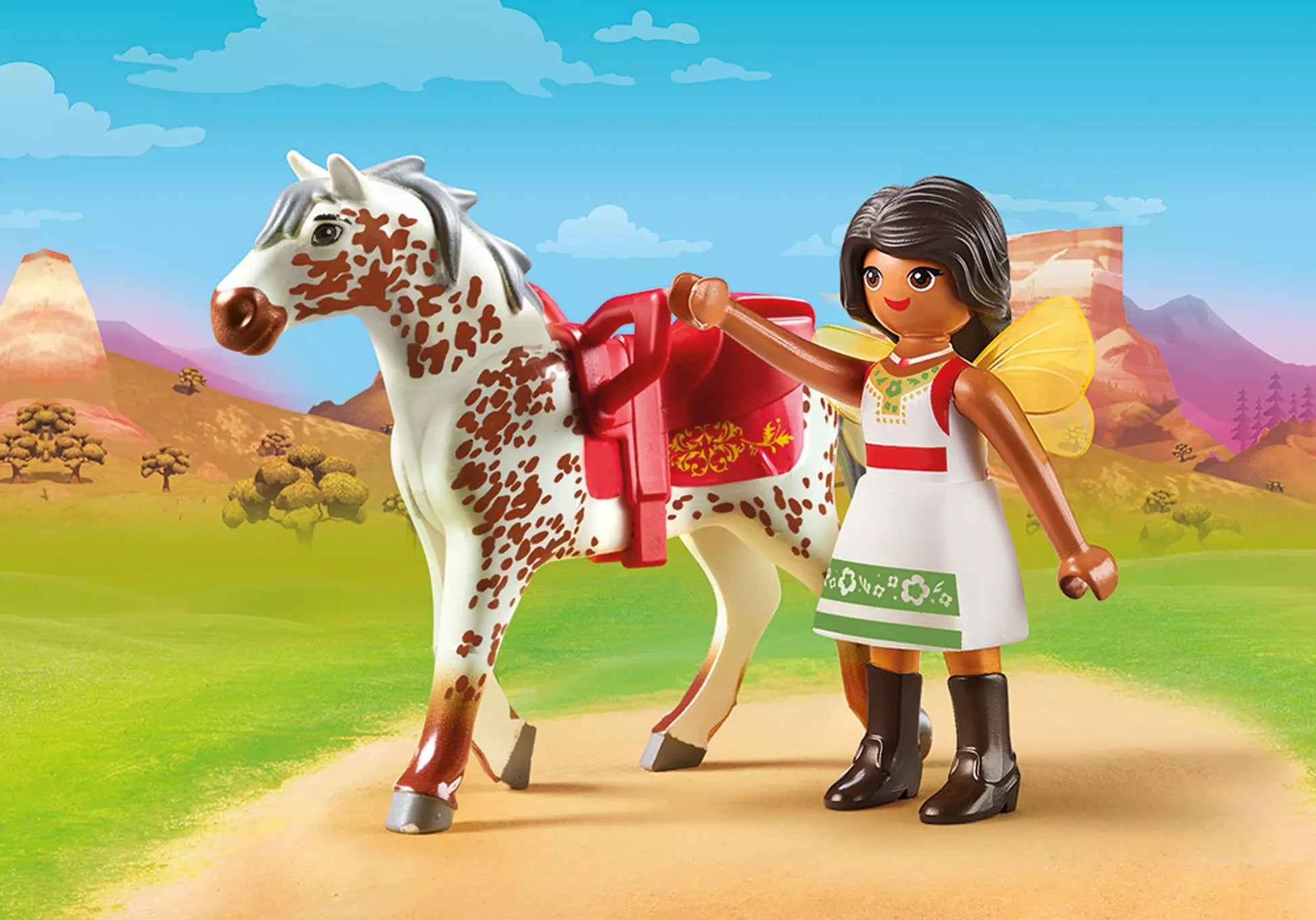 Playmobil 70123 Spirit Solana beim Voltigieren - plegobil