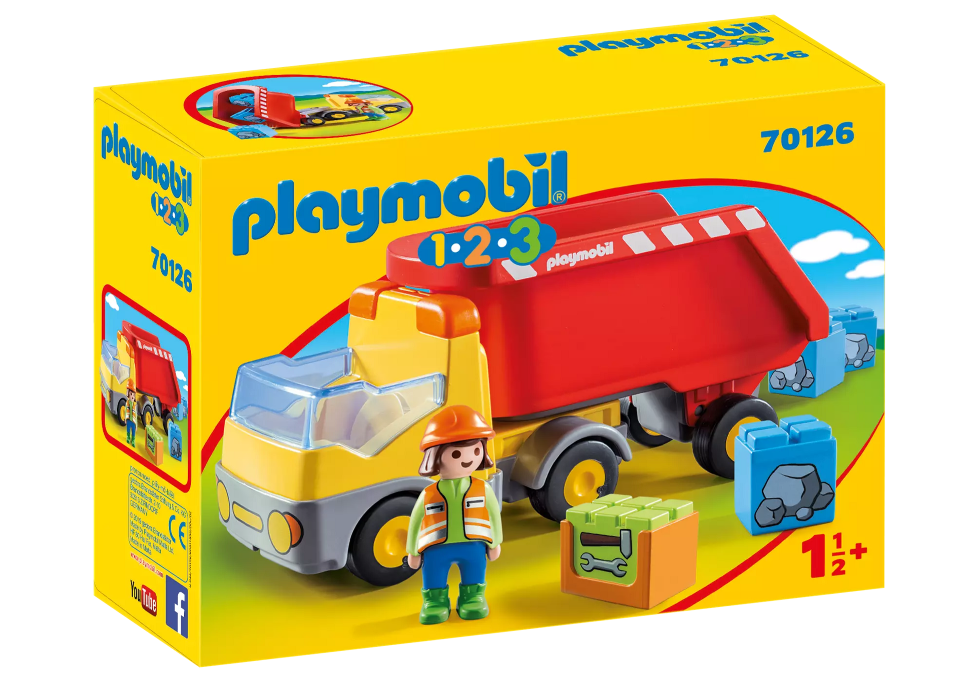 Playmobil 70126 1-2-3 Kipplaster - plegobil