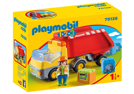 Playmobil 70126 1-2-3 Kipplaster - plegobil