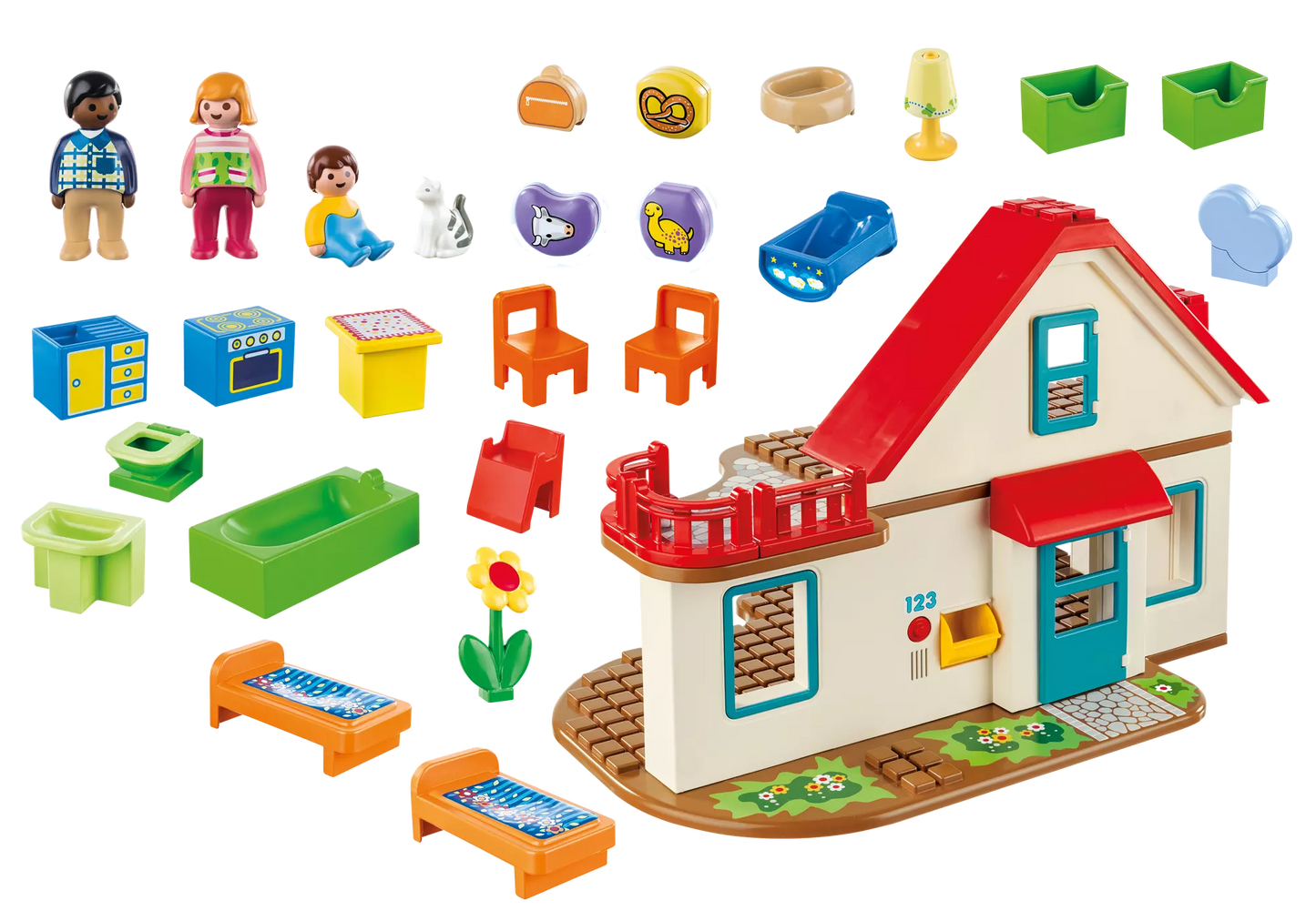 Playmobil 70129 1-2-3 Einfamilienhaus - plegobil