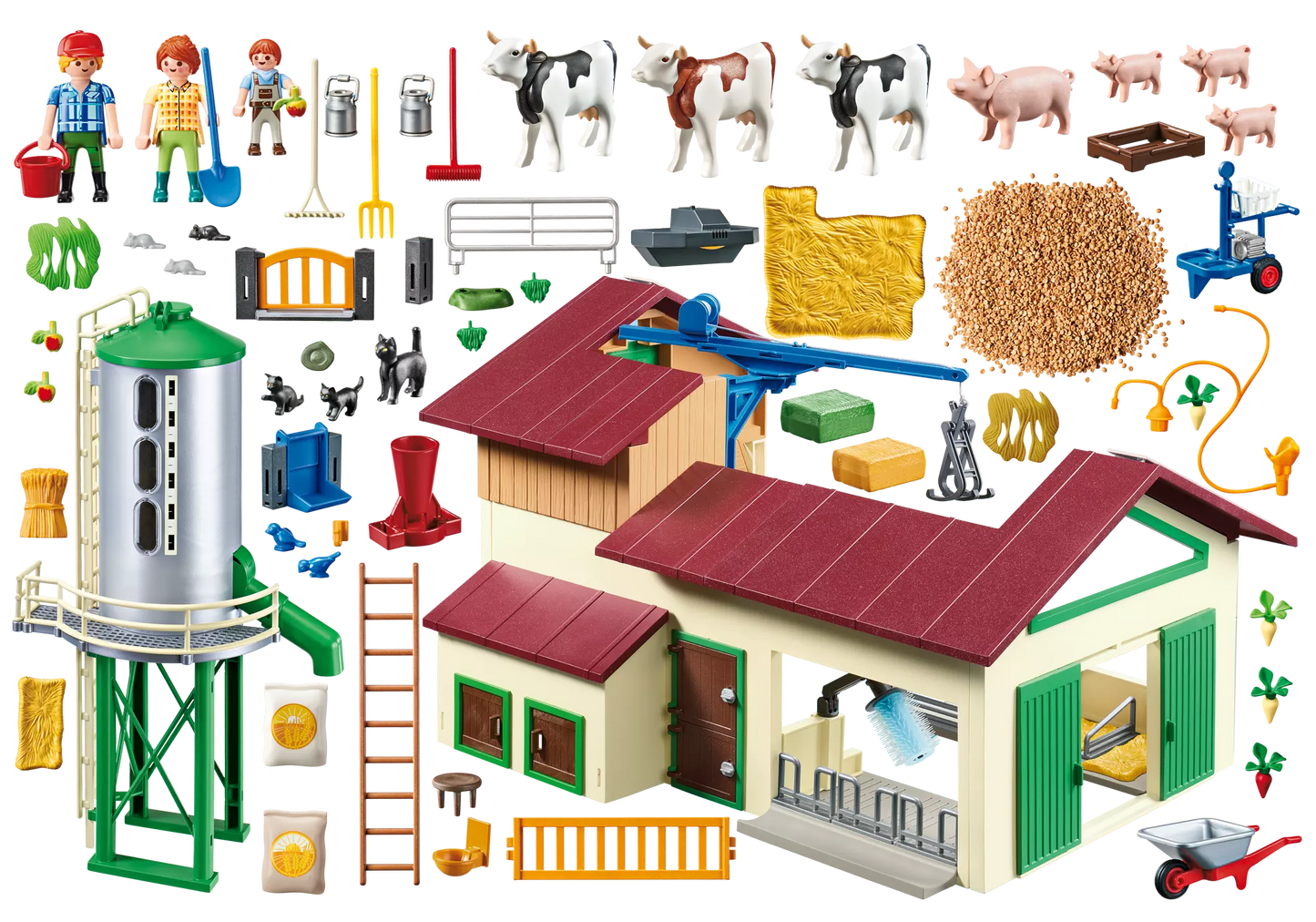 Playmobil 70132 Country Großer Bauernhof mit Silo - plegobil