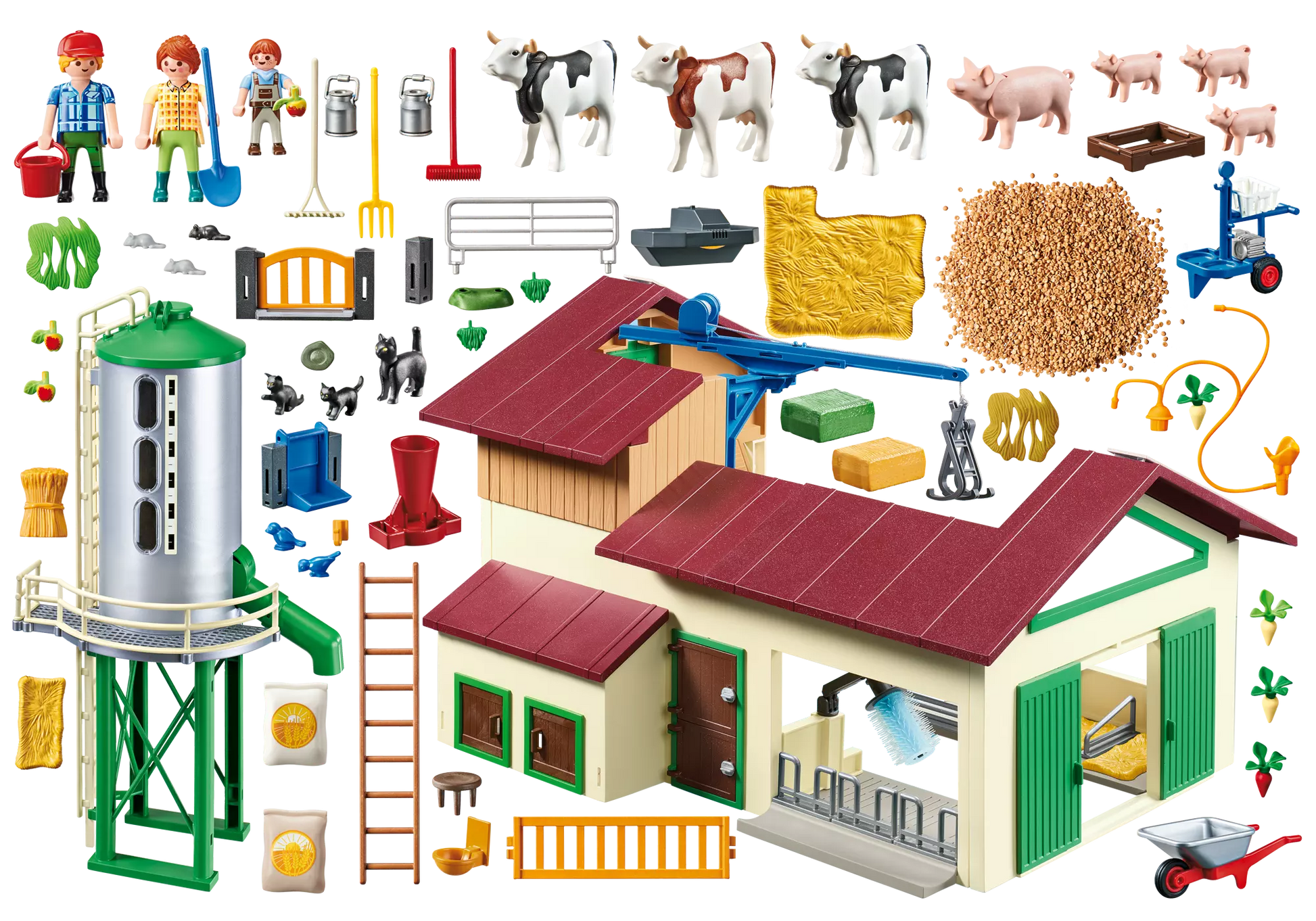 Playmobil 70132 Country Großer Bauernhof mit Silo - plegobil