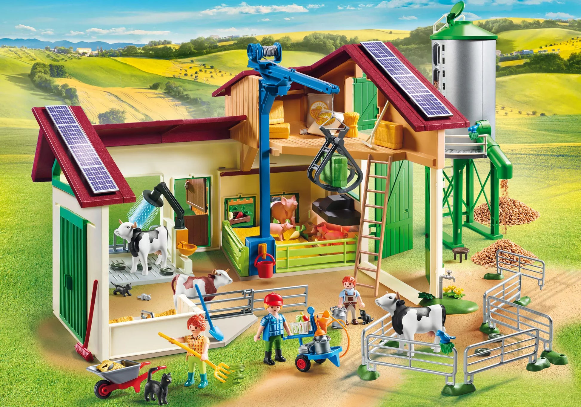 Playmobil 70132 Country Großer Bauernhof mit Silo - plegobil