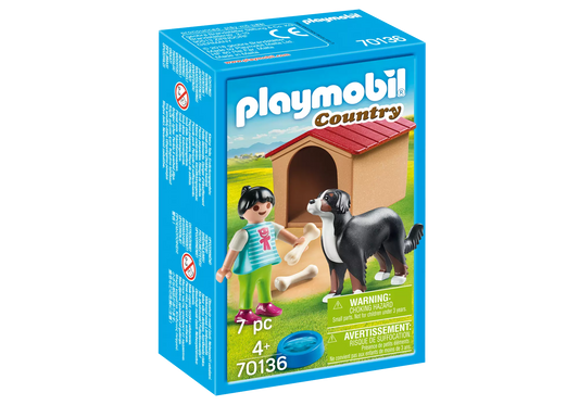 Playmobil 70136 Country Hofhund mit Hütte - plegobil