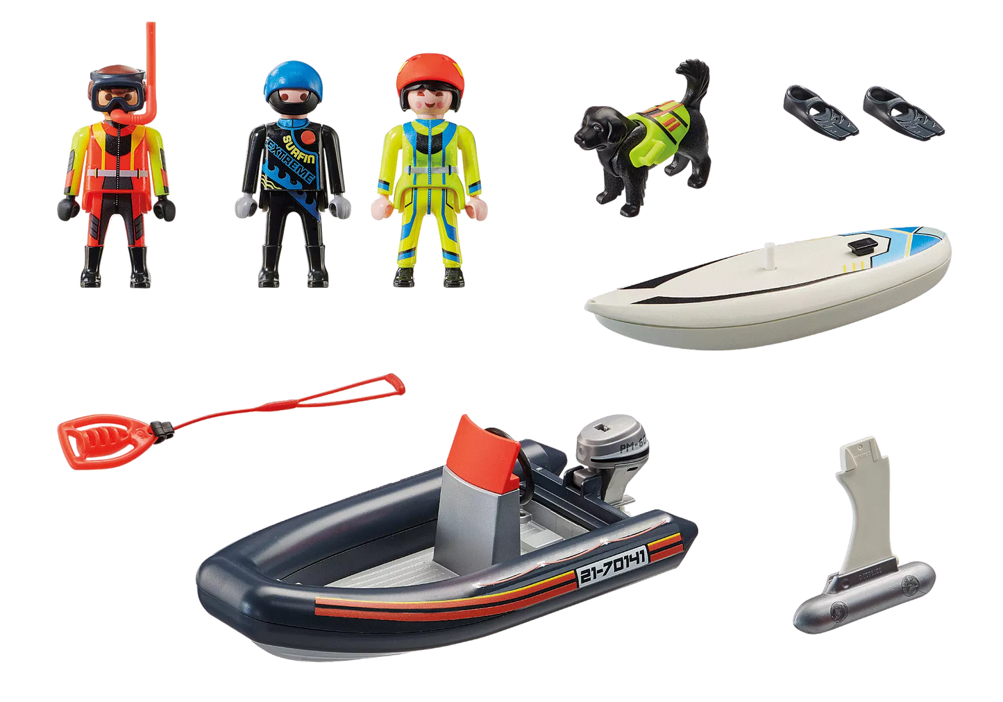 Playmobil 70141 City Action Seenot: Polarsegler-Rettung mit Schlauchboot - plegobil