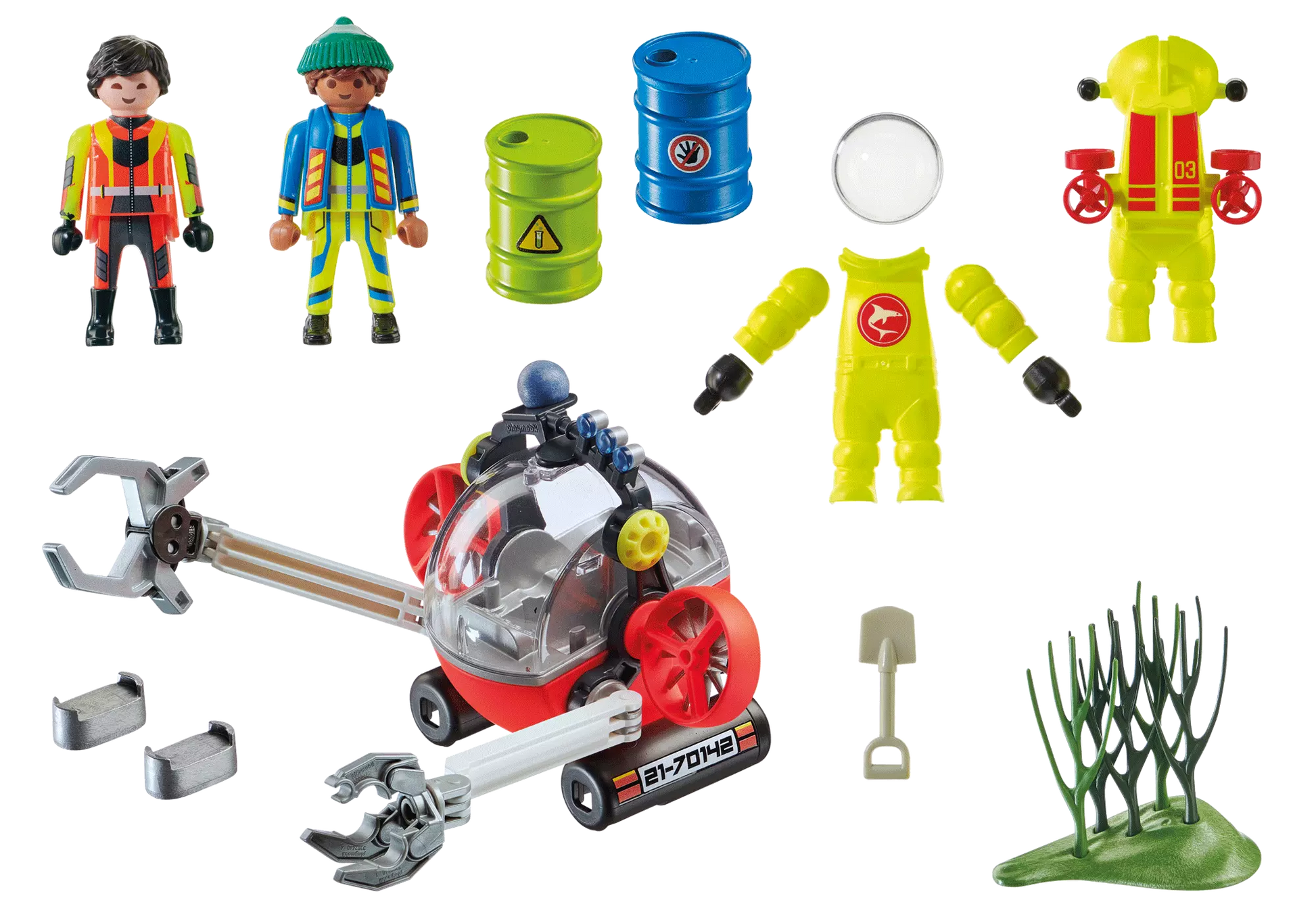 Playmobil 70142 City Action Seenot: Umwelteinsatz mit Tauchboot - plegobil
