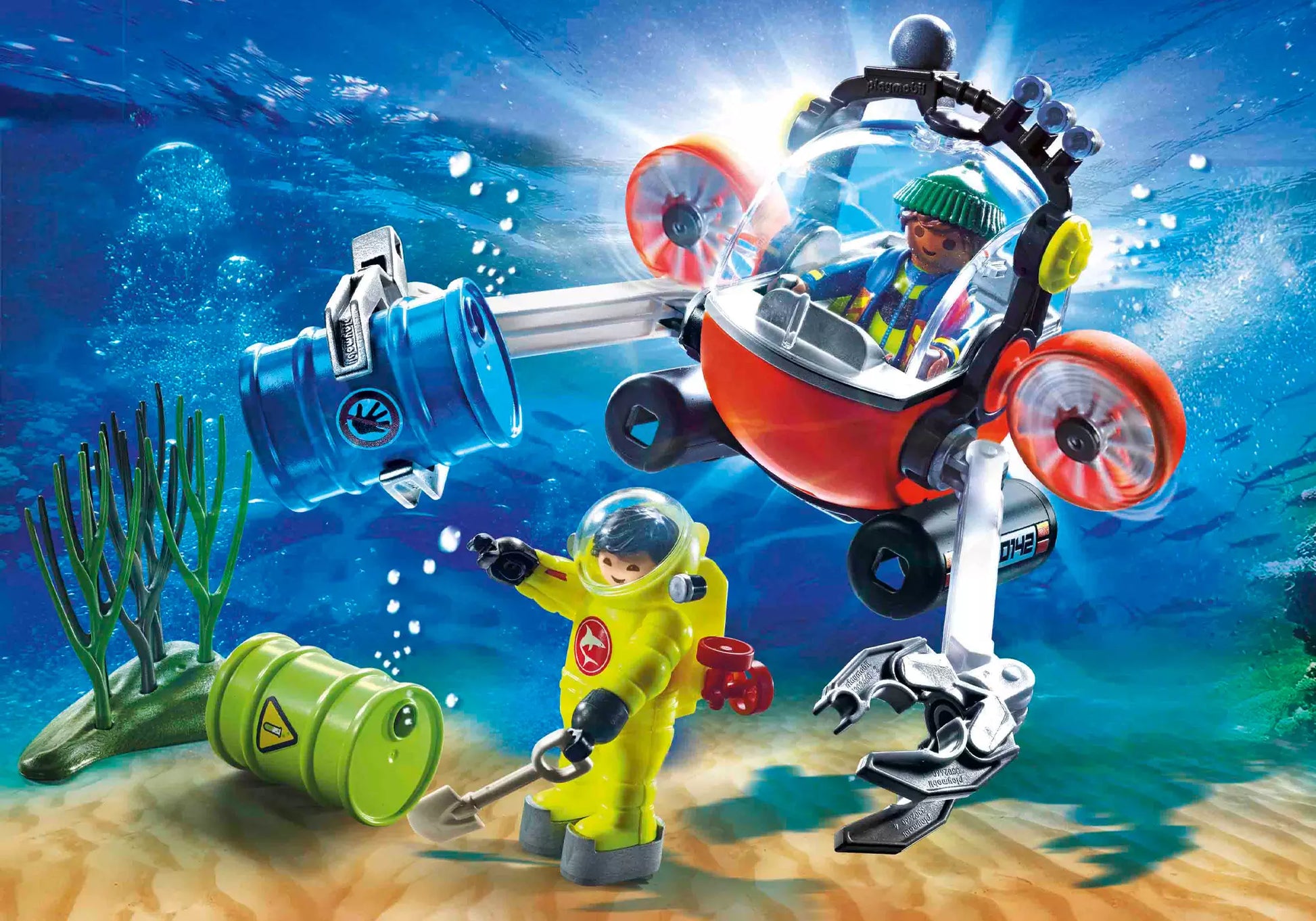 Playmobil 70142 City Action Seenot: Umwelteinsatz mit Tauchboot - plegobil