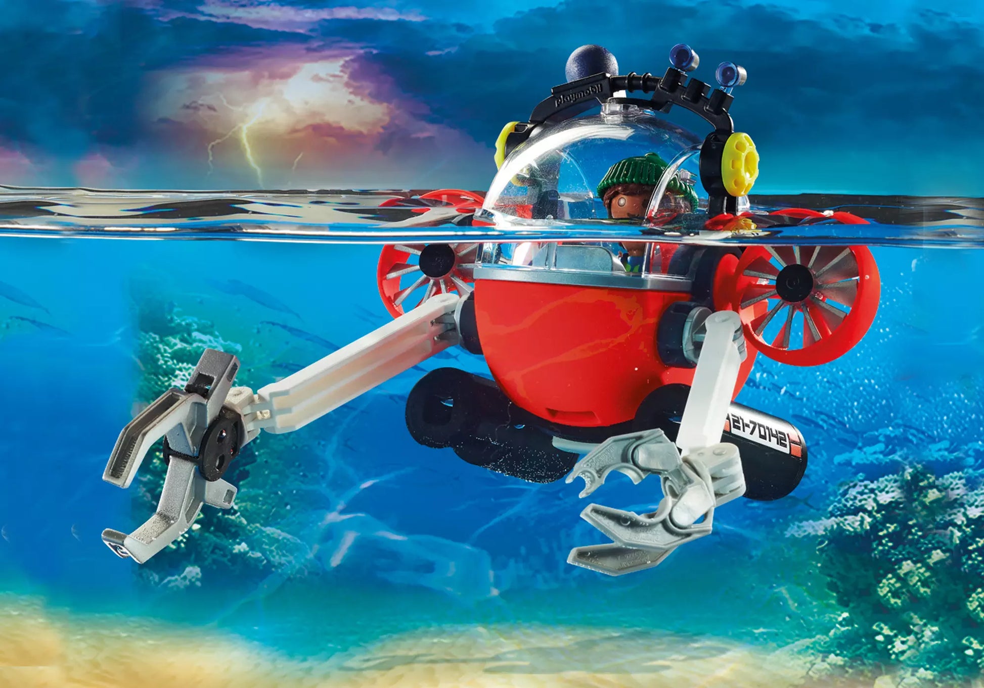 Playmobil 70142 City Action Seenot: Umwelteinsatz mit Tauchboot - plegobil