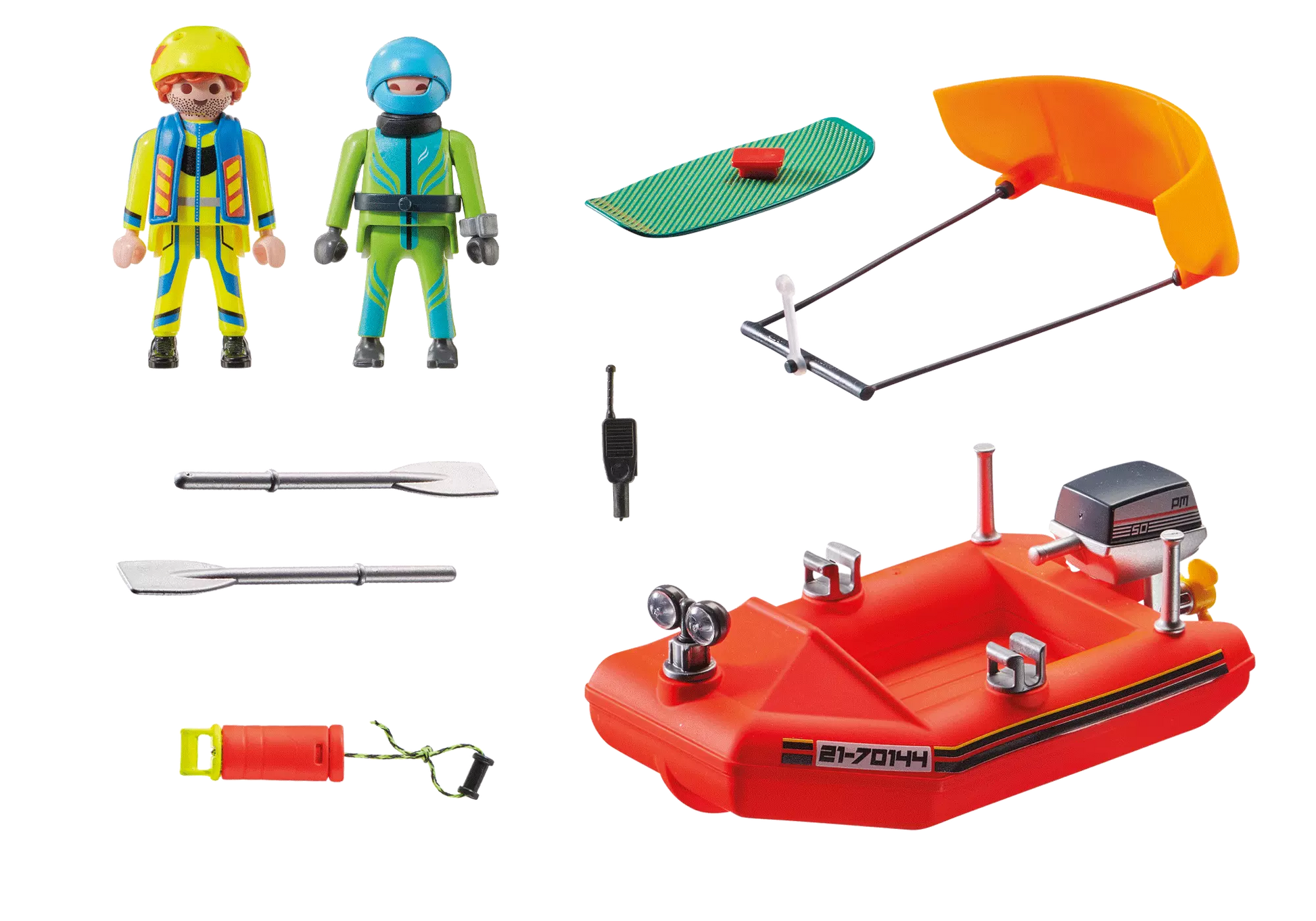Playmobil 70144 City Action Seenot: Kitesurfer-Rettung mit Boot - plegobil