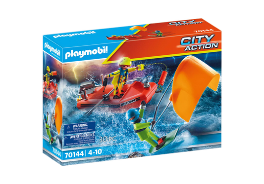 Playmobil 70144 City Action Seenot: Kitesurfer-Rettung mit Boot - plegobil