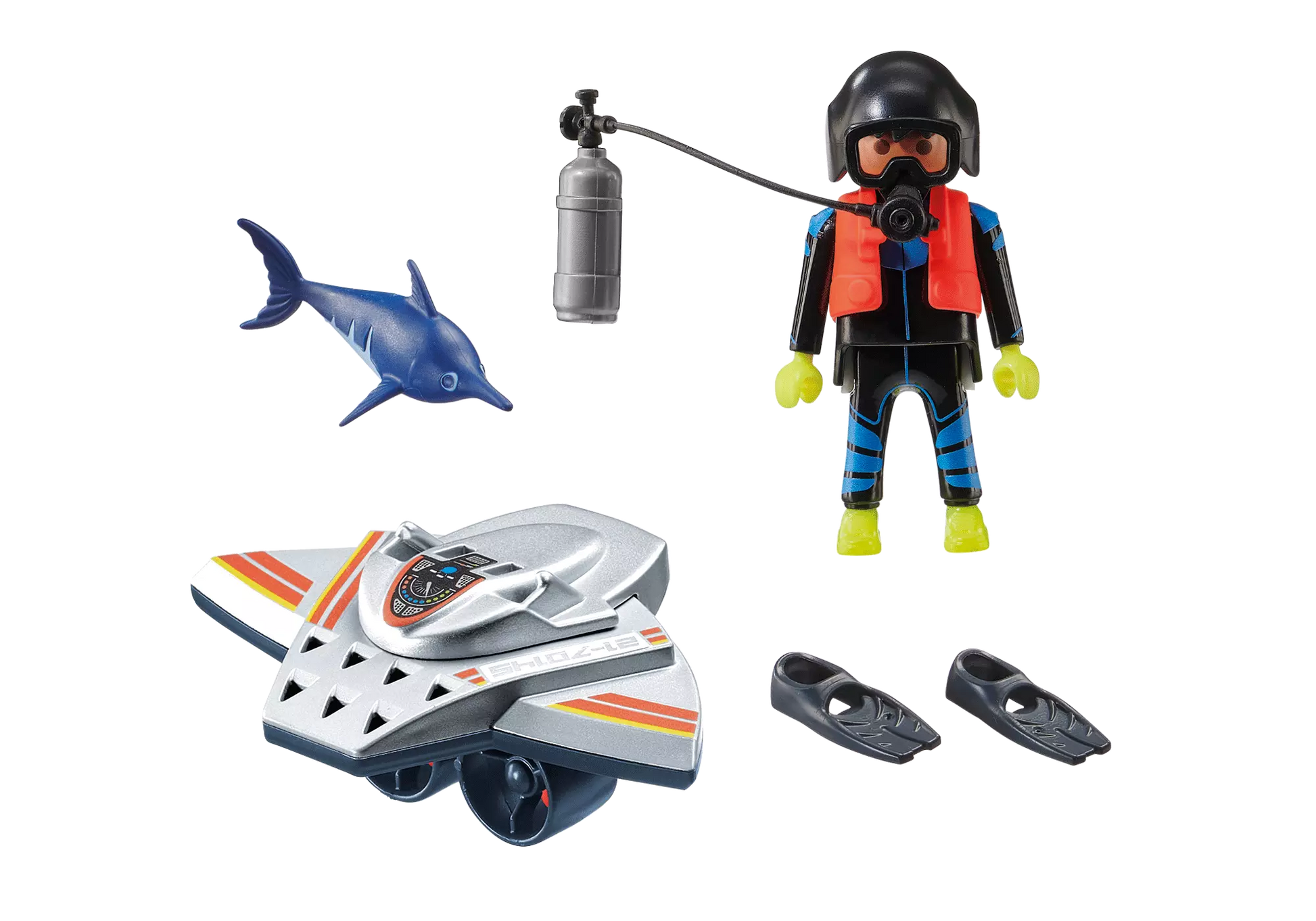Playmobil 70145 City Action Seenot Tauchscooter Rettungseinsatz - plegobil