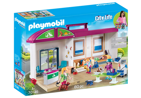 Playmobil 70146 City Life Mitnehm Tierklinik - plegobil