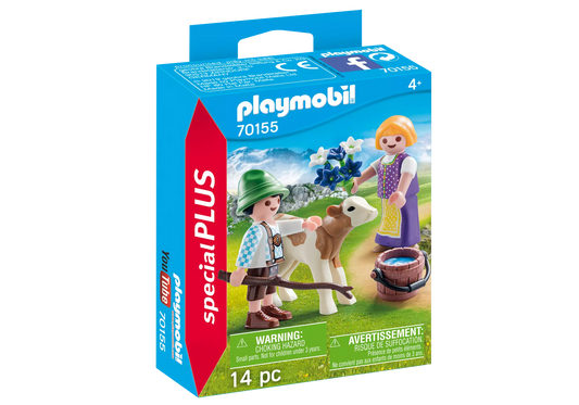 Playmobil 70155 Special Plus Kinder mit Kälbchen - plegobil