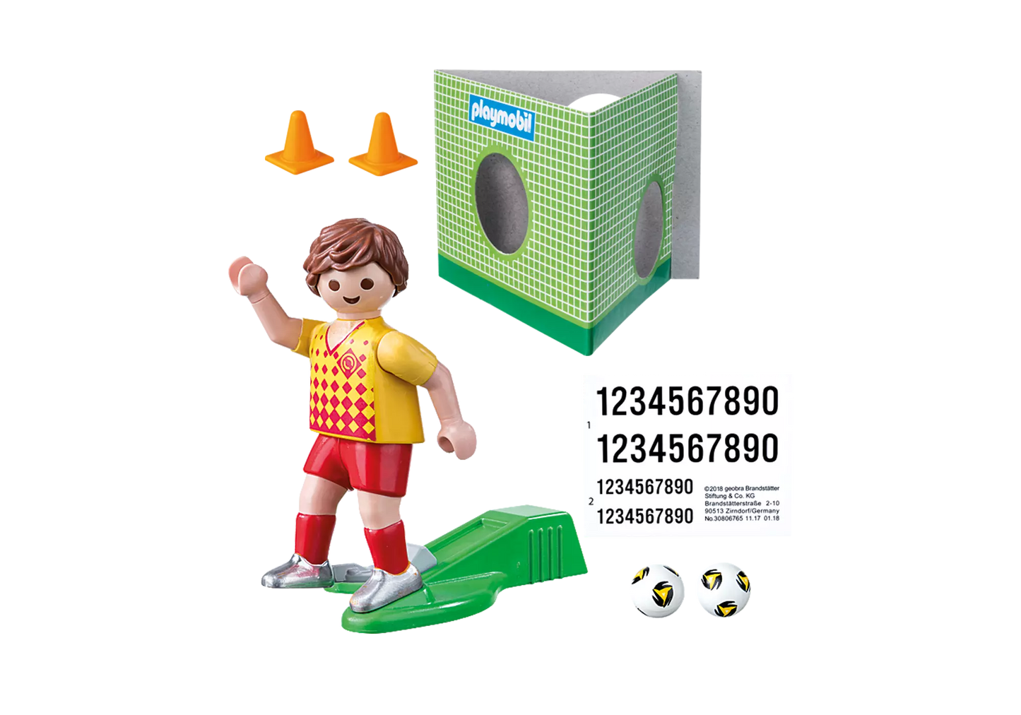 Playmobil 70157 Special Plus Fußballspieler mit Torwand - plegobil