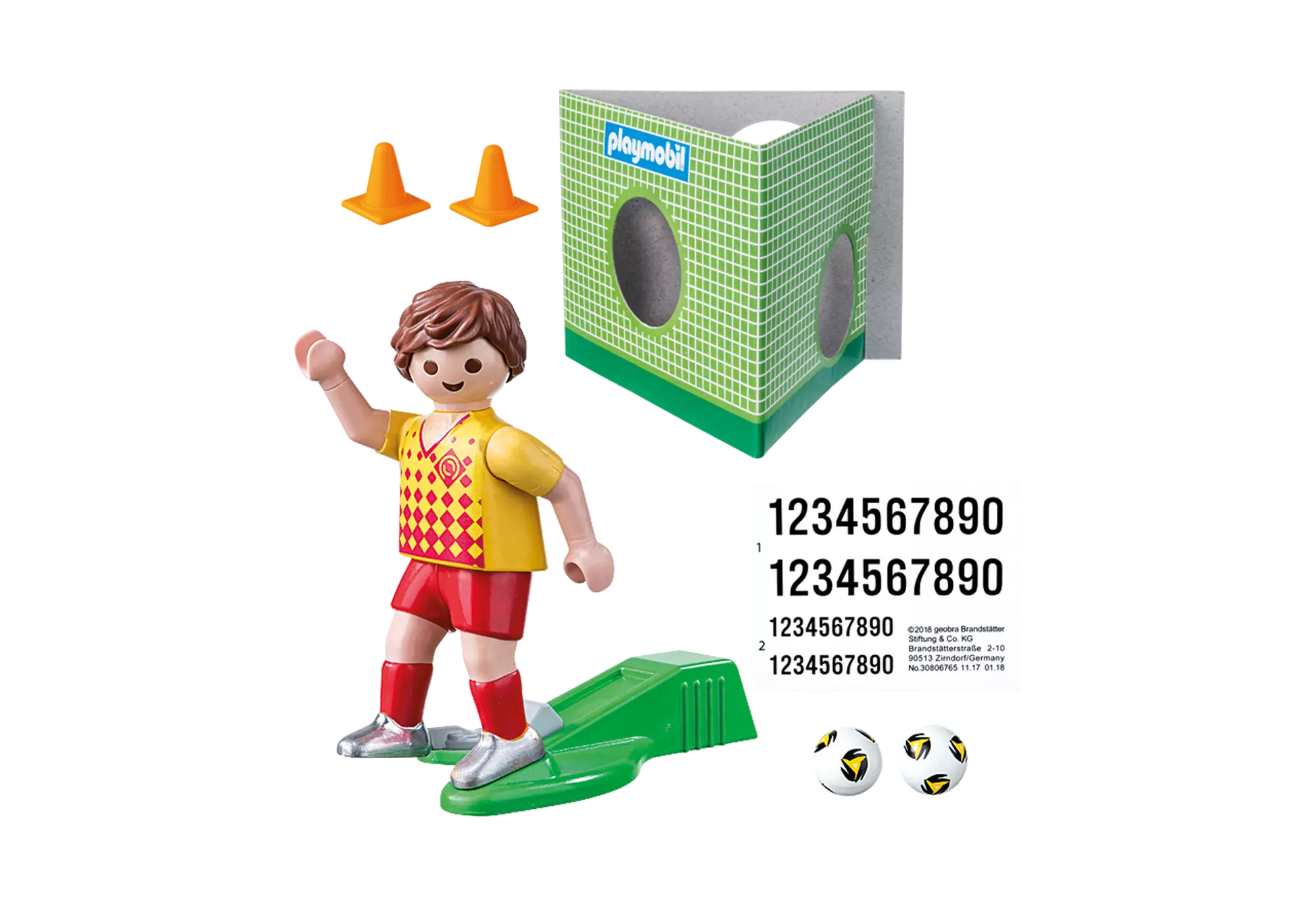 Playmobil 70157 Special Plus Fußballspieler mit Torwand - plegobil