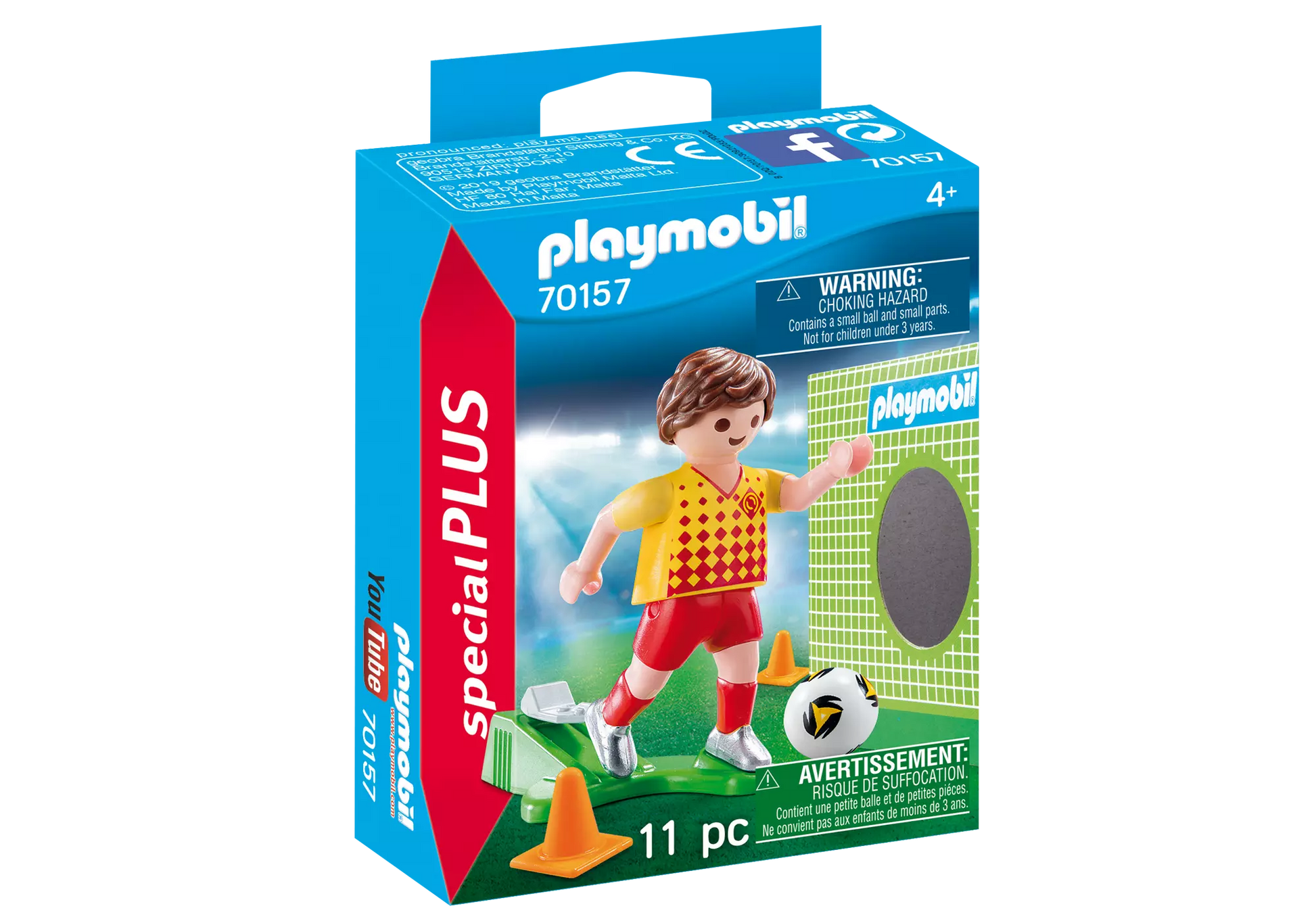 Playmobil 70157 Special Plus Fußballspieler mit Torwand - plegobil