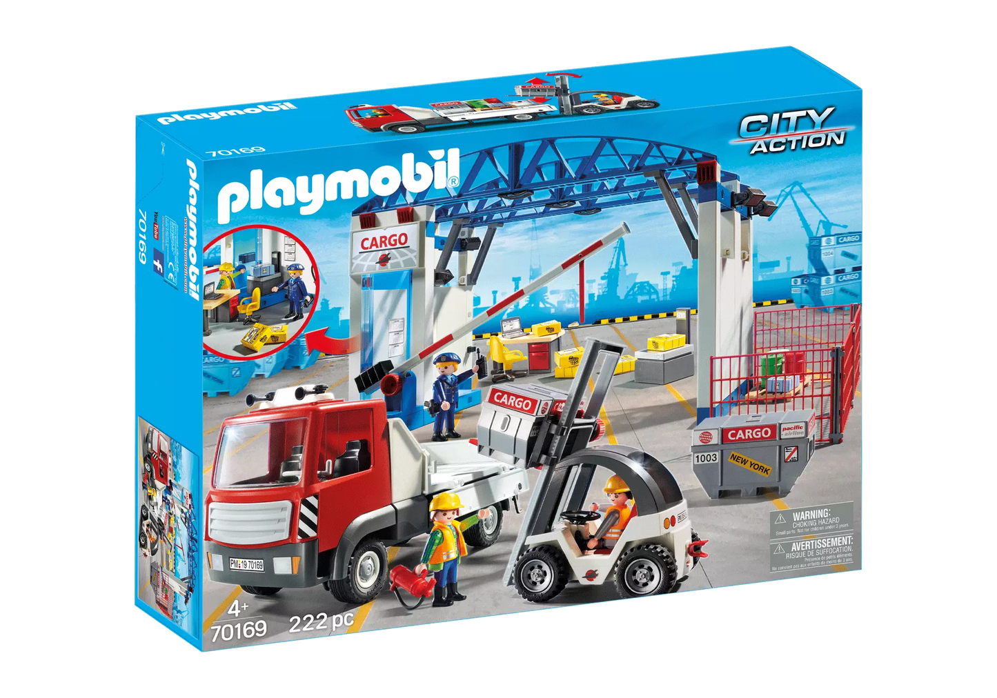 Playmobil 70169 City Action Cargo-Halle mit Transportfahrzeugen - plegobil