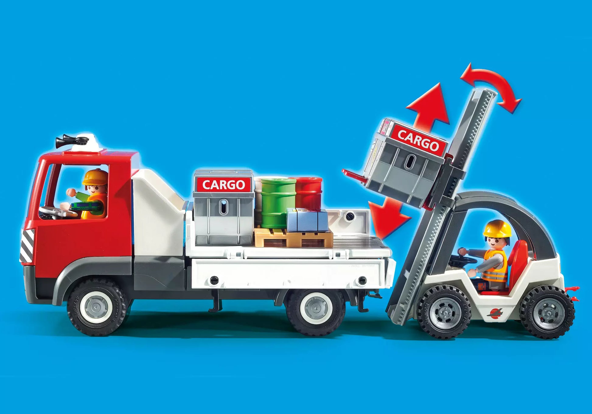Playmobil 70169 City Action Cargo-Halle mit Transportfahrzeugen - plegobil