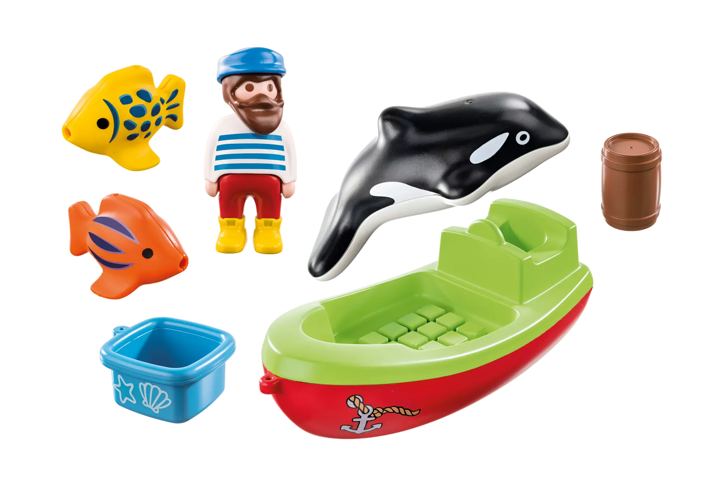 Playmobil 70183 1-2-3 Seemann mit Fischerboot - plegobil