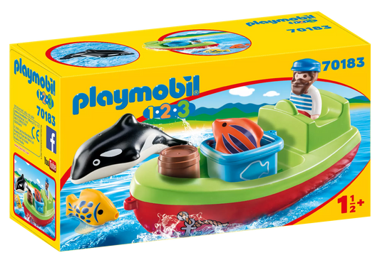 Playmobil 70183 1-2-3 Seemann mit Fischerboot - plegobil