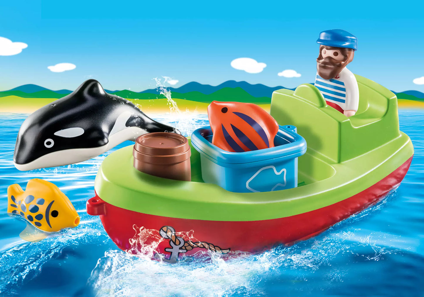 Playmobil 70183 1-2-3 Seemann mit Fischerboot - plegobil