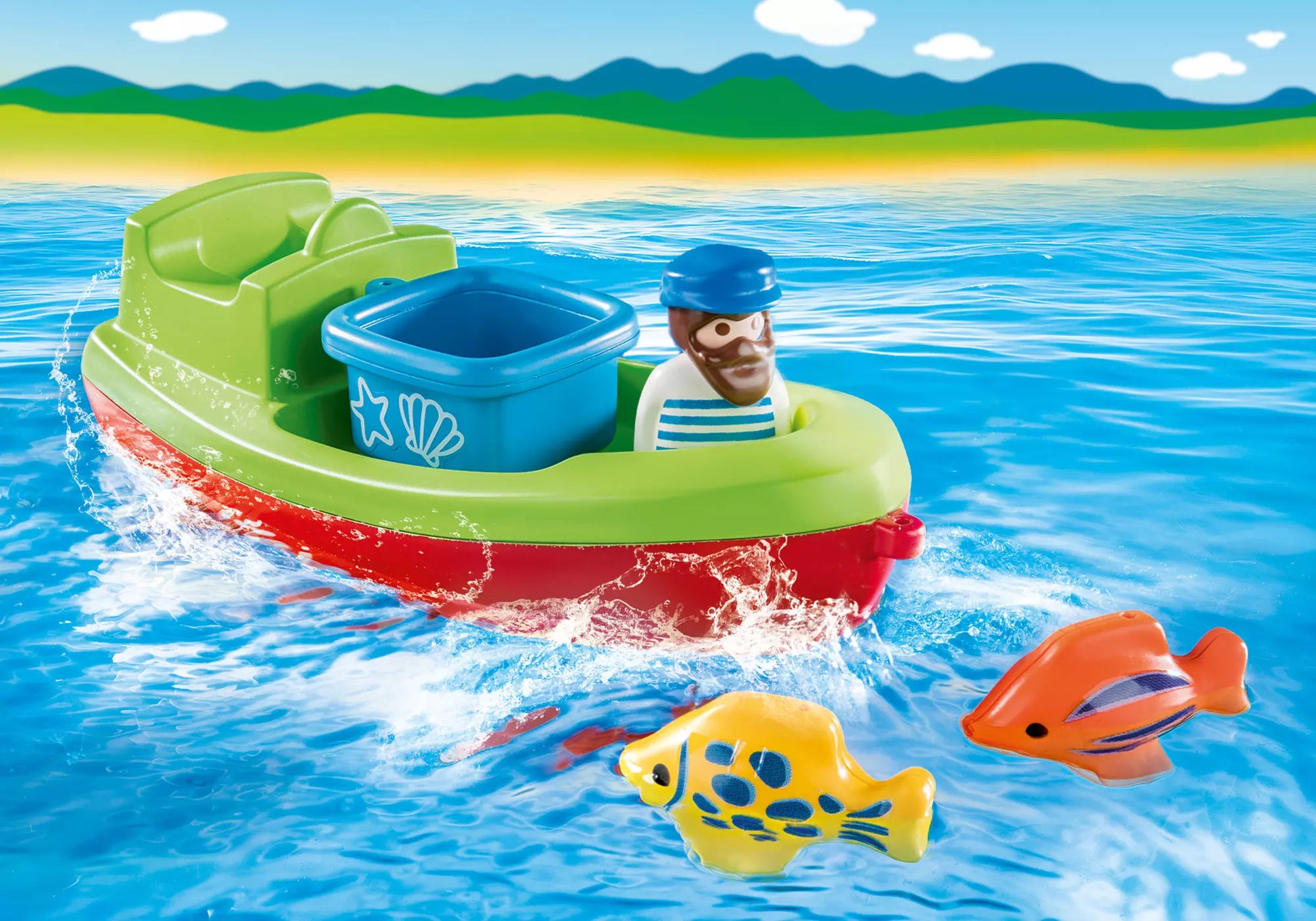 Playmobil 70183 1-2-3 Seemann mit Fischerboot - plegobil