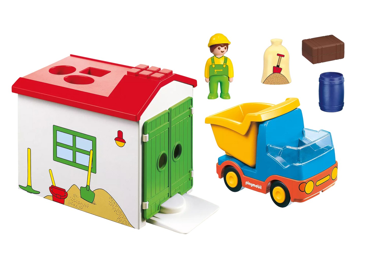 Playmobil 70184 1-2-3 LKW mit Sortiergarage - plegobil