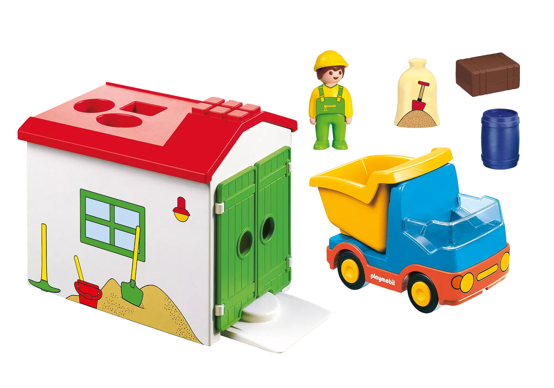 Playmobil 70184 1-2-3 LKW mit Sortiergarage - plegobil