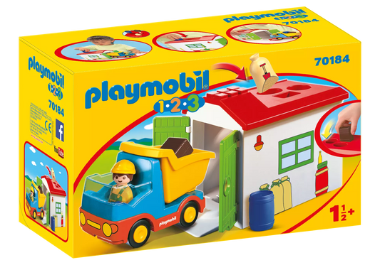 Playmobil 70184 1-2-3 LKW mit Sortiergarage - plegobil