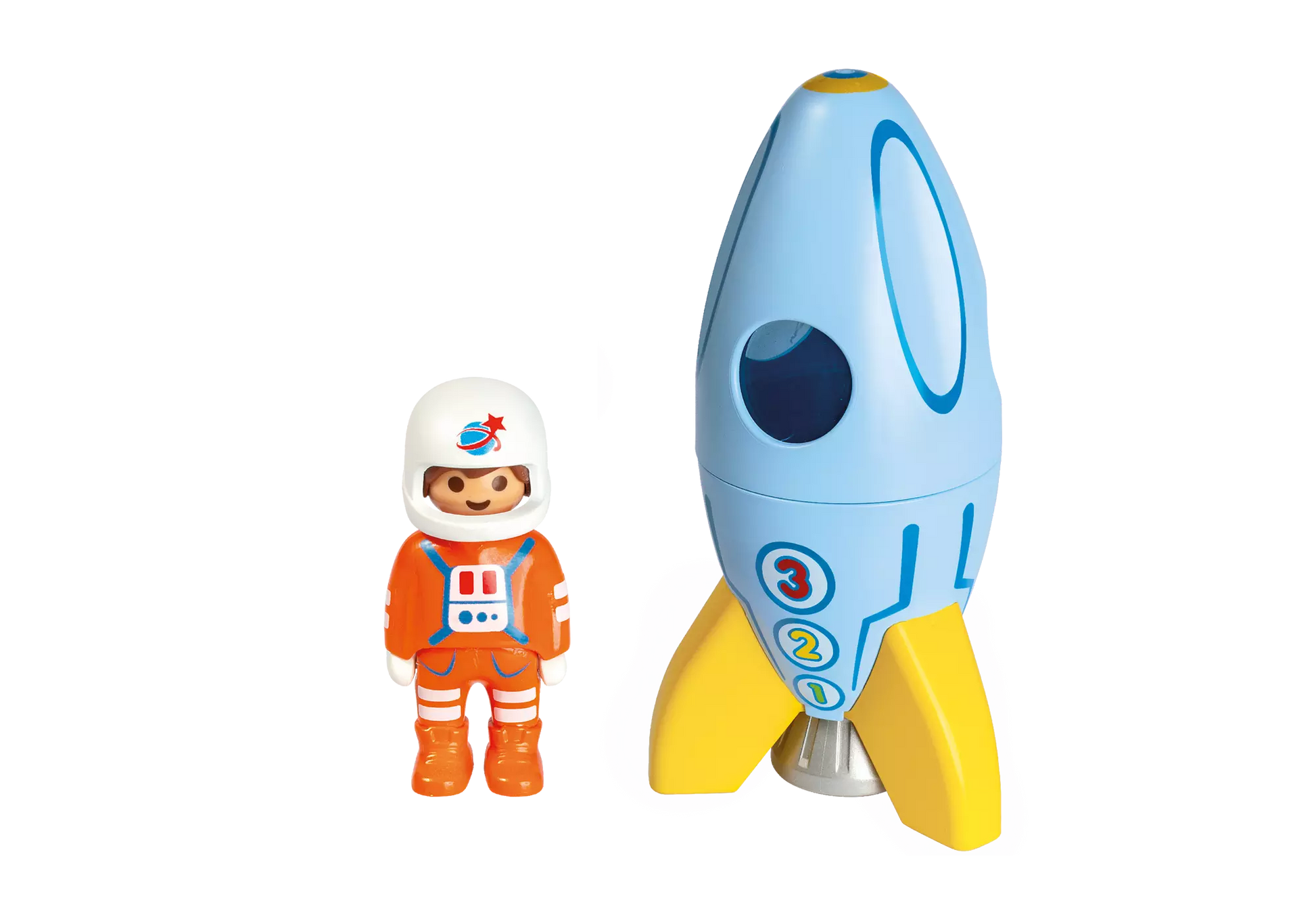 Playmobil 70186 1-2-3 Astronaut mit Rakete - plegobil