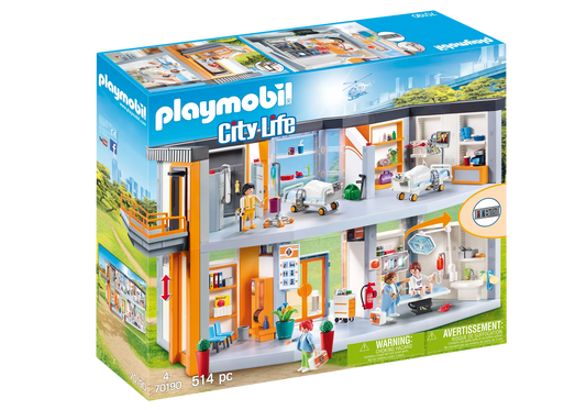 Playmobil 70190 City Life Großes Krankenhaus mit Einrichtung - plegobil