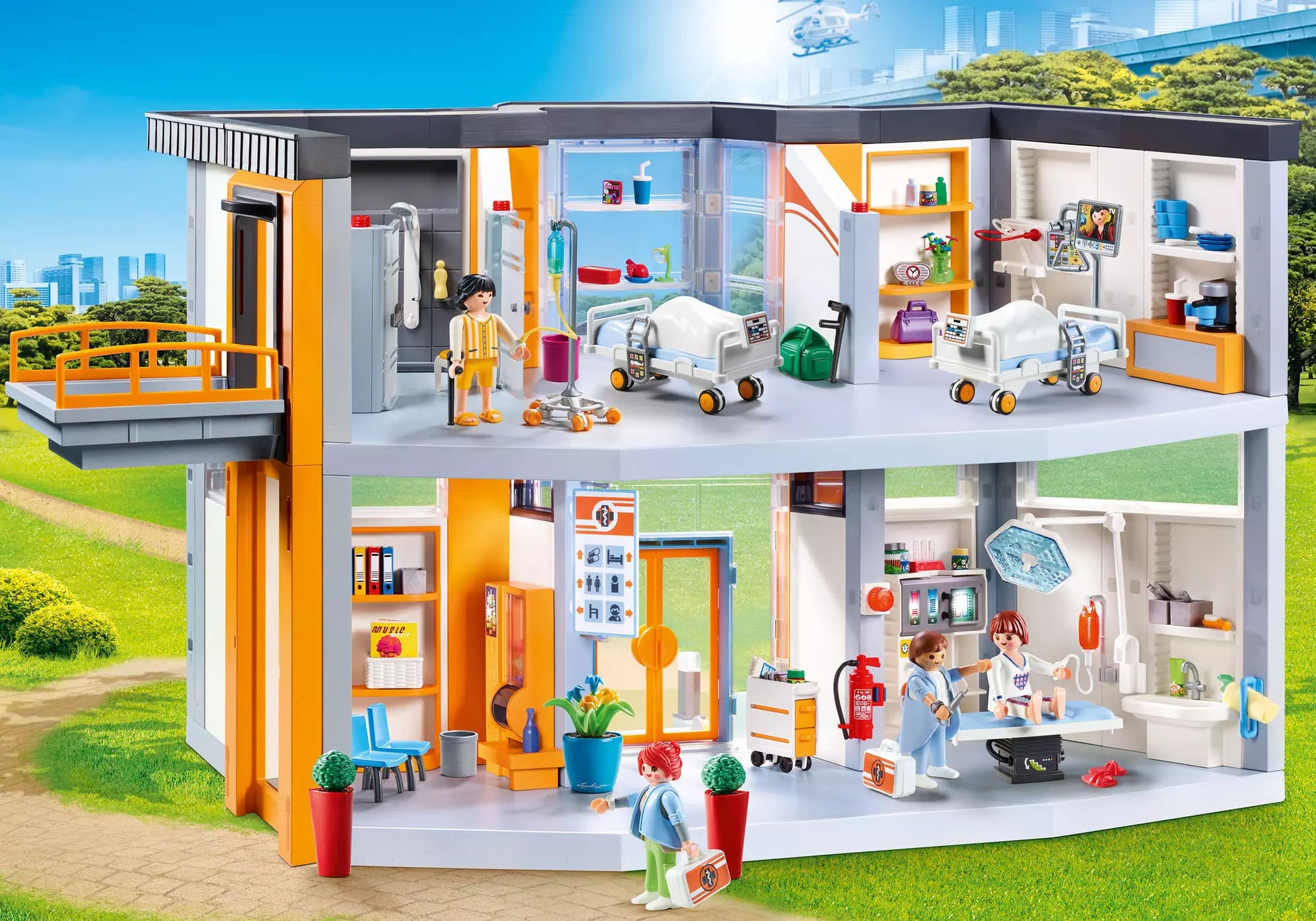 Playmobil 70190 City Life Großes Krankenhaus mit Einrichtung - plegobil