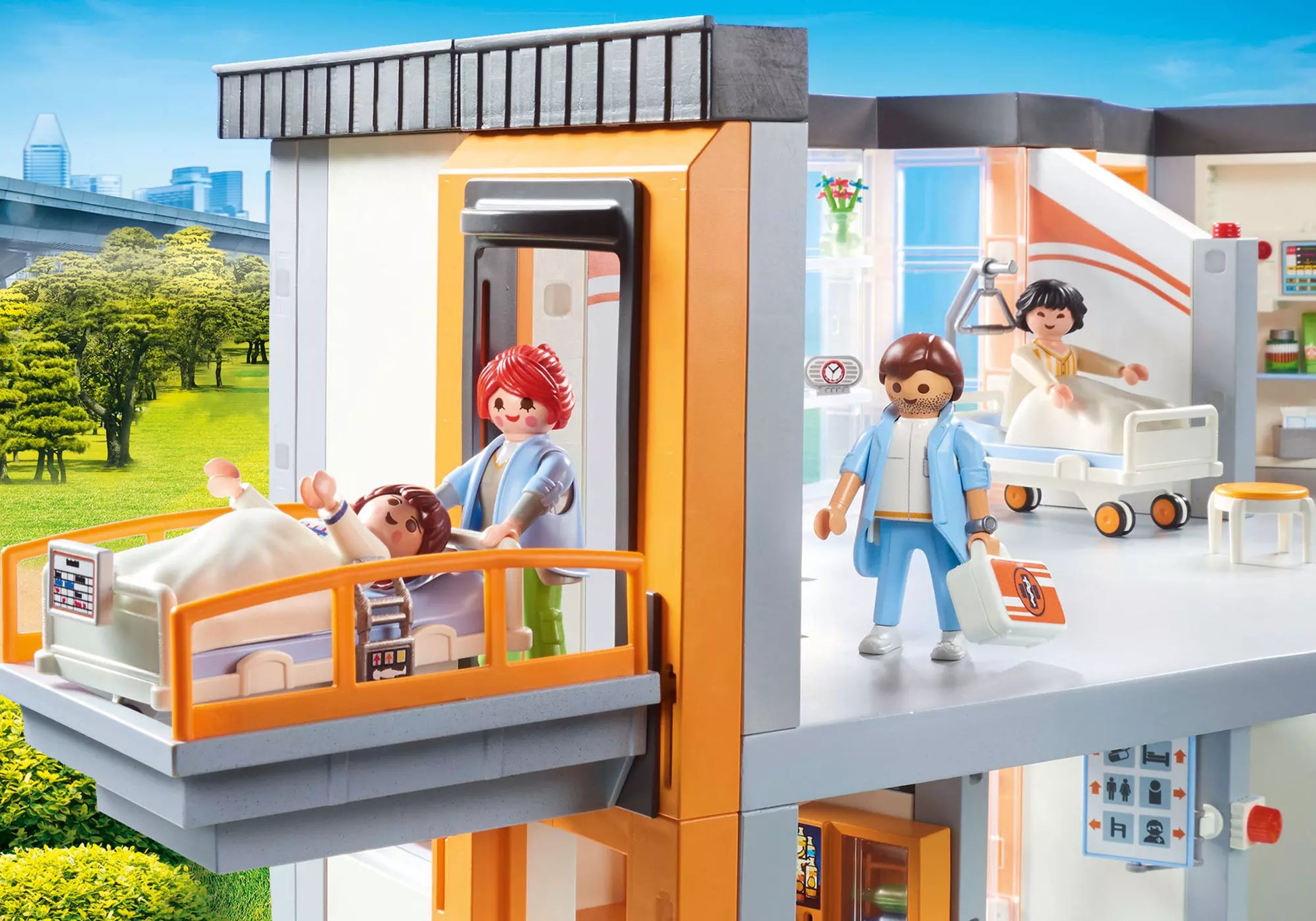 Playmobil 70190 City Life Großes Krankenhaus mit Einrichtung - plegobil