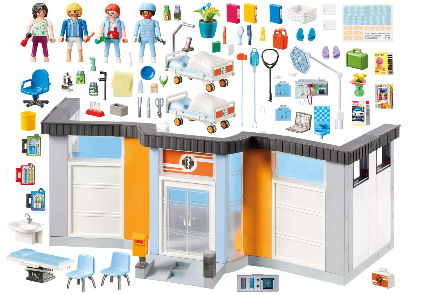 Playmobil 70191 City Life Krankenhaus mit Einrichtung - plegobil
