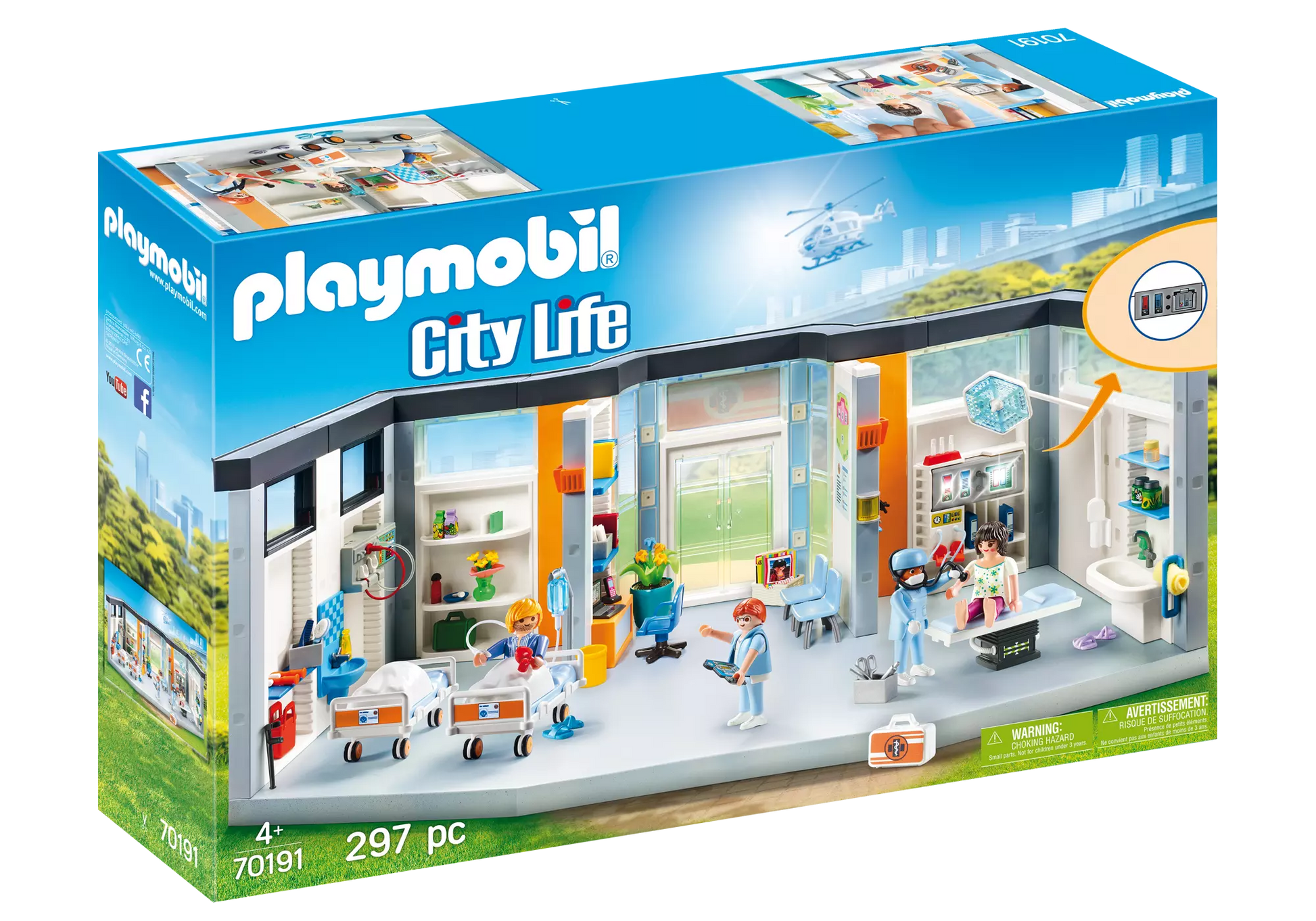 Playmobil 70191 City Life Krankenhaus mit Einrichtung - plegobil