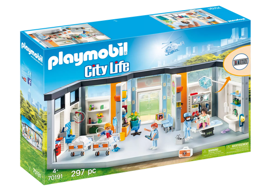 Playmobil 70191 City Life Krankenhaus mit Einrichtung - plegobil