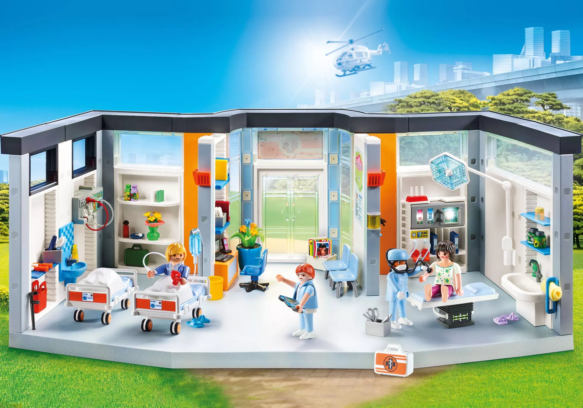 Playmobil 70191 City Life Krankenhaus mit Einrichtung - plegobil